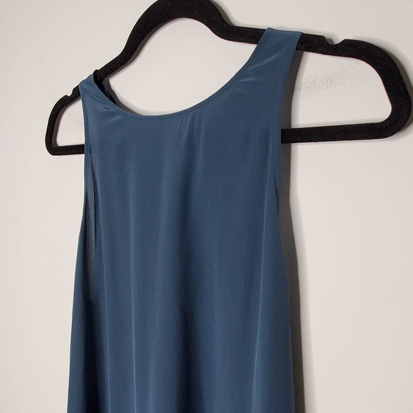 ACROBAT Nori Navy Blue Sleeveless High-Low Long Dress Sz Small S - Picture 3 of 8